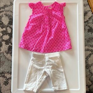 Carter's Pink Geometric Print set